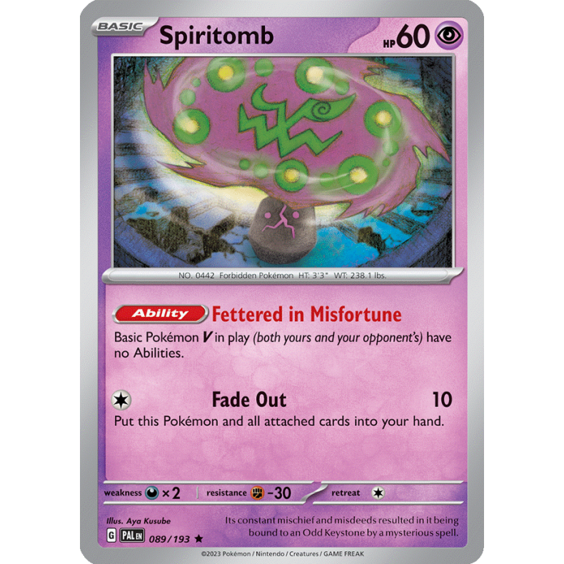 Spiritomb 089/193 Paldea Evolved Enkeltkort
