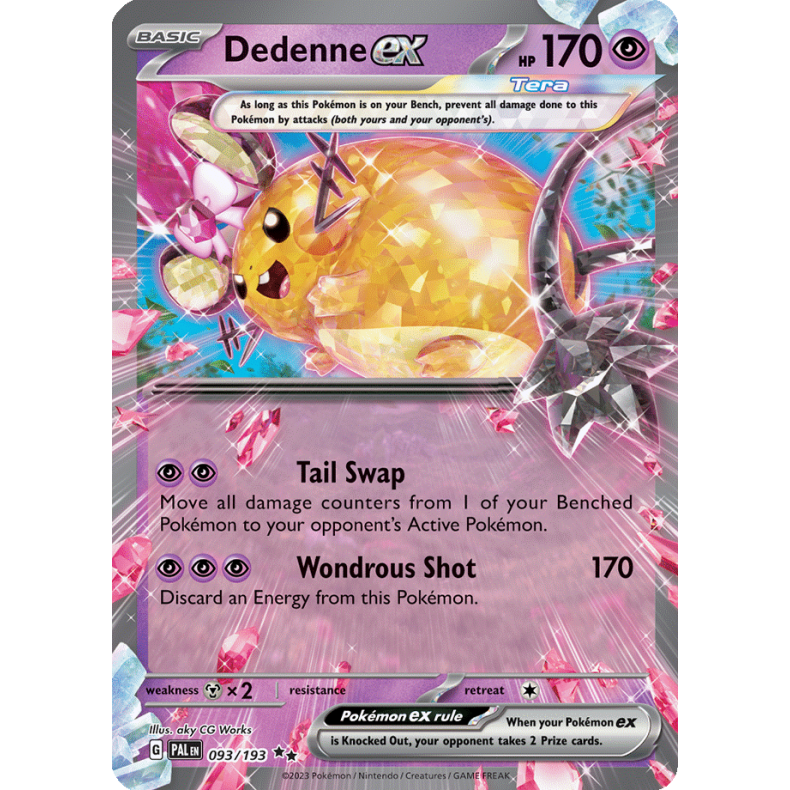 Dedenne ex 093/193 Paldea Evolved Enkeltkort