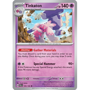 Tinkaton 105/193 Paldea Evolved Enkeltkort