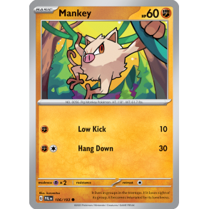 Mankey 106/193 Paldea Evolved Enkeltkort
