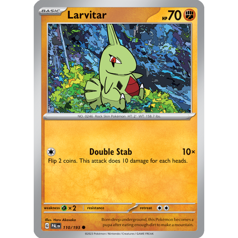 Larvitar 110/193 Paldea Evolved Enkeltkort