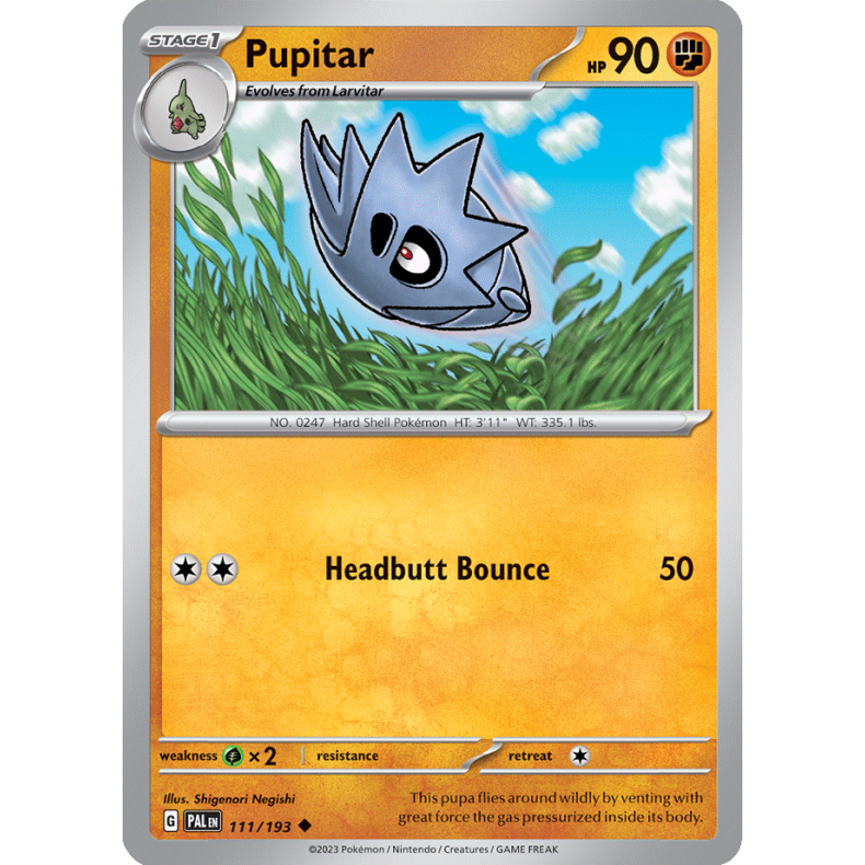 Pupitar 111/193 Paldea Evolved Enkeltkort