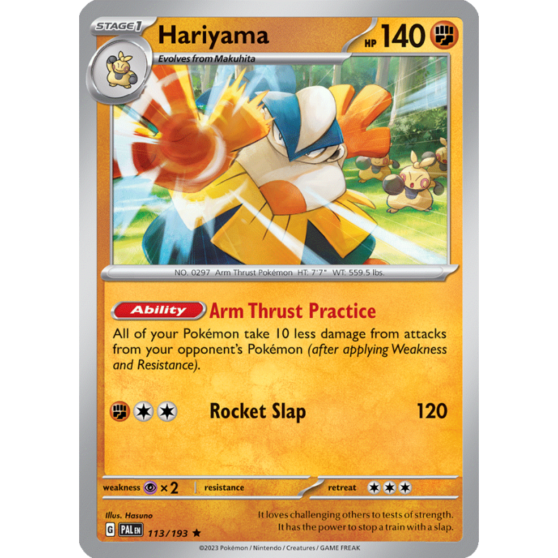 Hariyama 113/193 Paldea Evolved Enkeltkort