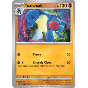 Toxicroak 115/193 Paldea Evolved Enkeltkort
