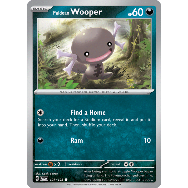 Paldean Wooper 128/193 - Paldea Evolved Enkeltkort