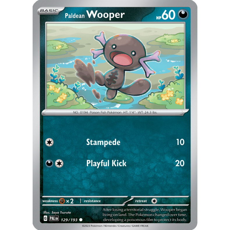 Paldean Wooper 129/193 - Paldea Evolved Enkeltkort