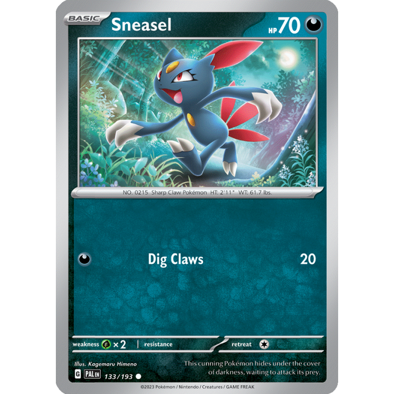 Sneasel 133/193 - Paldea Evolved Enkeltkort