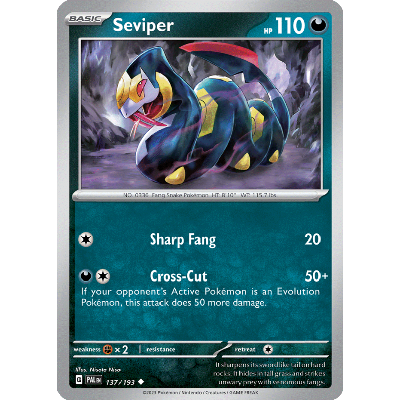 Seviper 137/193 - Paldea Evolved Enkeltkort