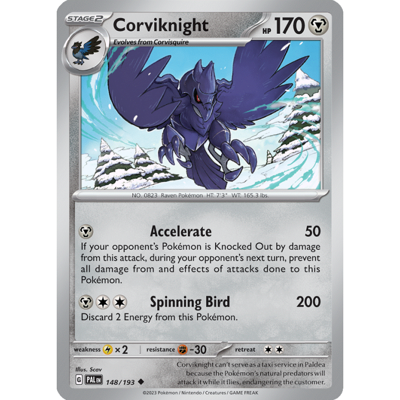 Corviknight 148/193 - Paldea Evolved Enkeltkort