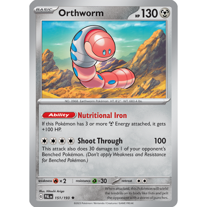 Orthworm 151/193 - Paldea Evolved Enkeltkort