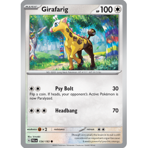 Girafarig 154/193 - Paldea Evolved Enkeltkort