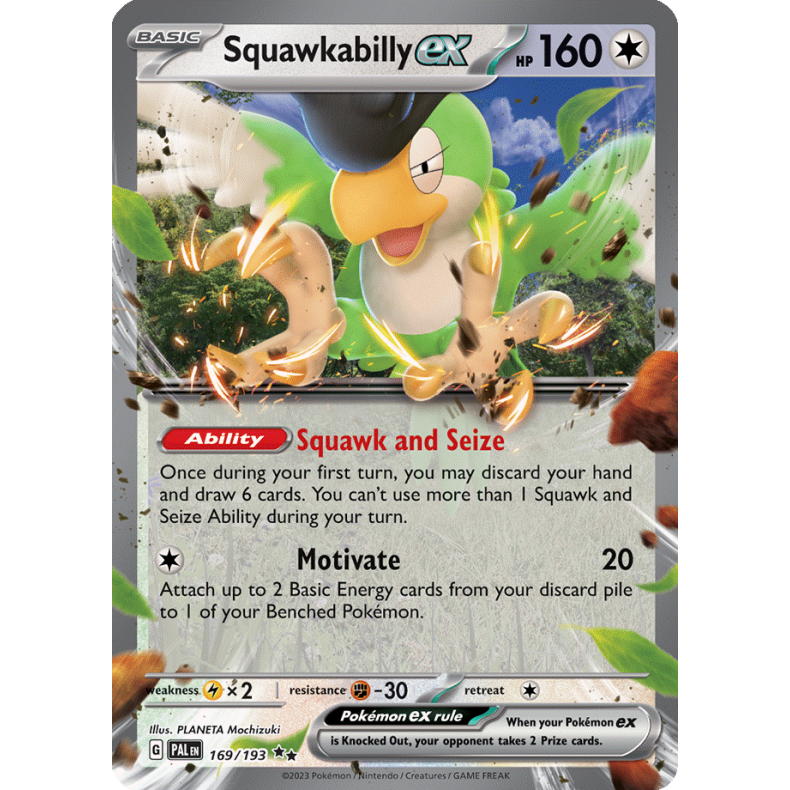 Squawkabilly ex 169/193 - Paldea Evolved Enkeltkort