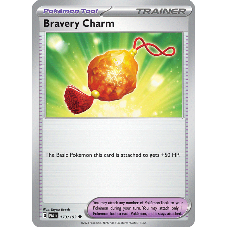 Bravery Charm 173/193 - Paldea Evolved Enkeltkort