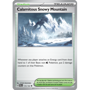 Calamitous Snowy Mountain 174/193 - Paldea Evolved Enkeltkort