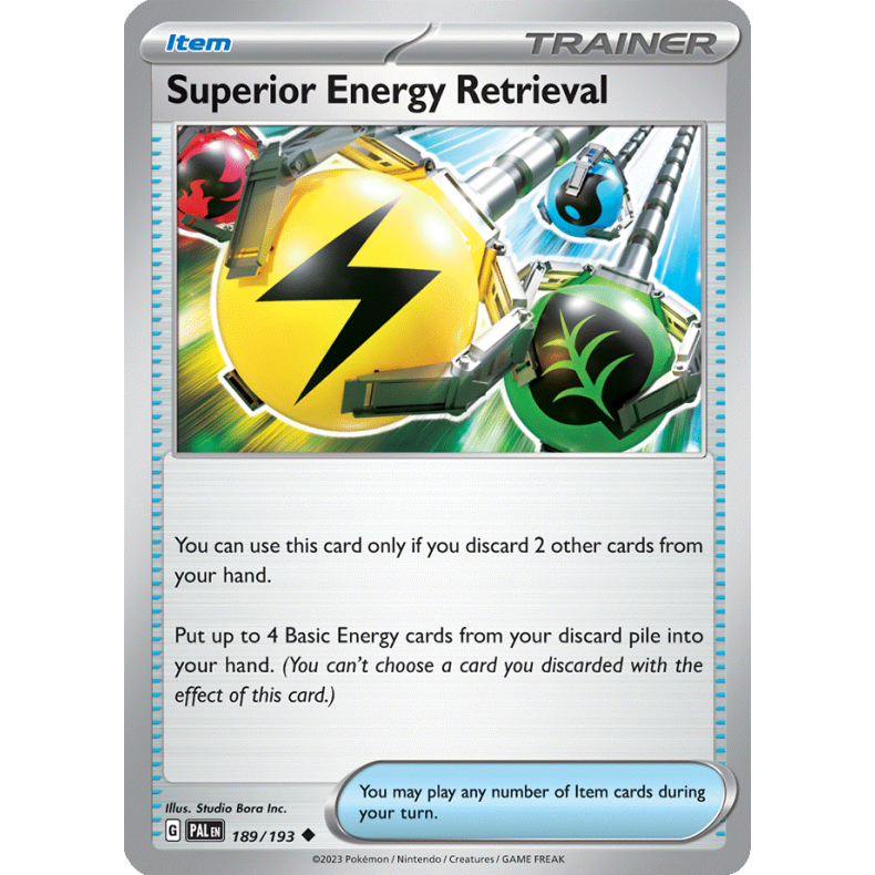 Superior Energy Retrieval 189/193 - Paldea Evolved Enkeltkort
