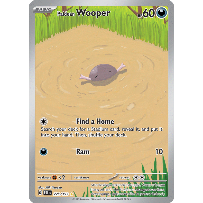 Paldean Wooper 221/193 - Paldea Evolved Enkeltkort