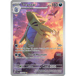 Tyranitar 222/193 - Paldea Evolved Enkeltkort