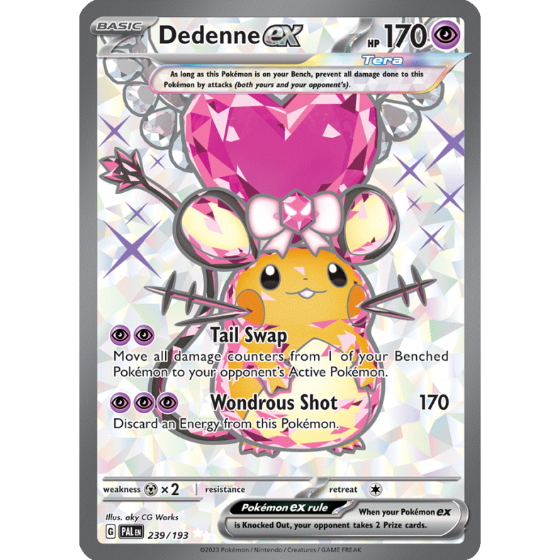 Dedenne ex 239/193 - Paldea Evolved Enkeltkort