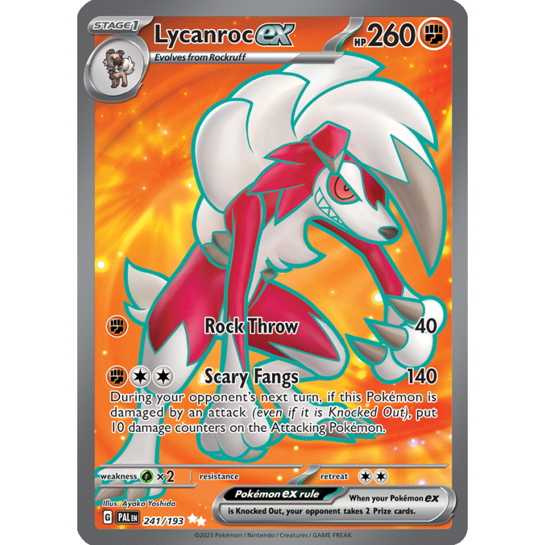 Lycanroc ex 241/193 - Paldea Evolved Enkeltkort