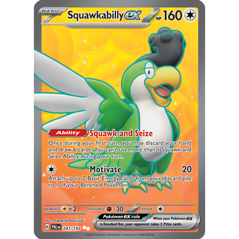 Squawkabilly ex 247/193 - Paldea Evolved Enkeltkort