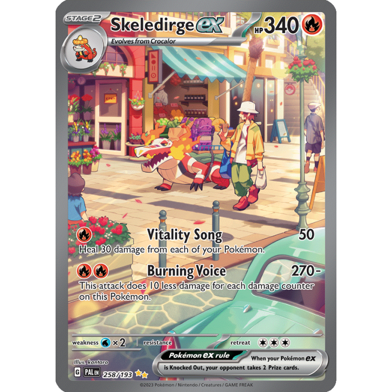 Skeledirge ex 258/193 - Paldea Evolved Enkeltkort