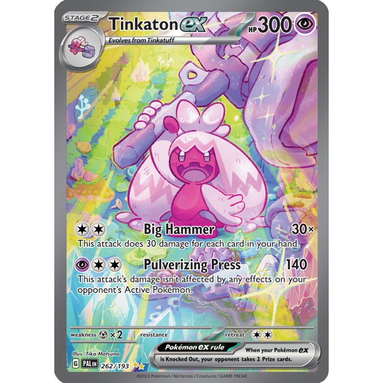 Tinkaton ex 262/193 - Paldea Evolved Enkeltkort