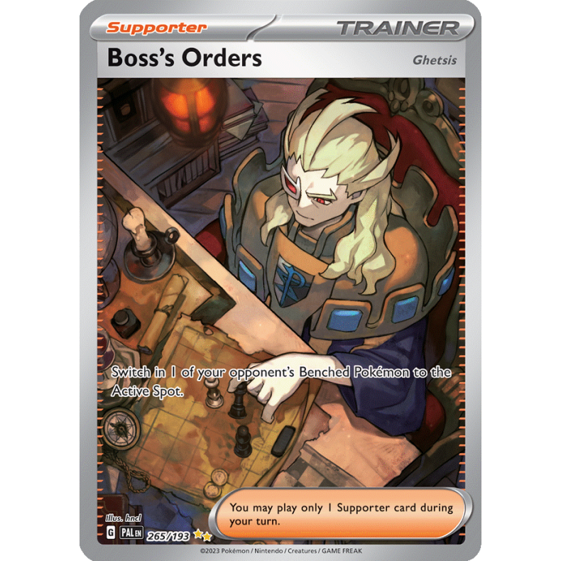 Bosss Orders (Ghetsis) 265/193 - Paldea Evolved Enkeltkort