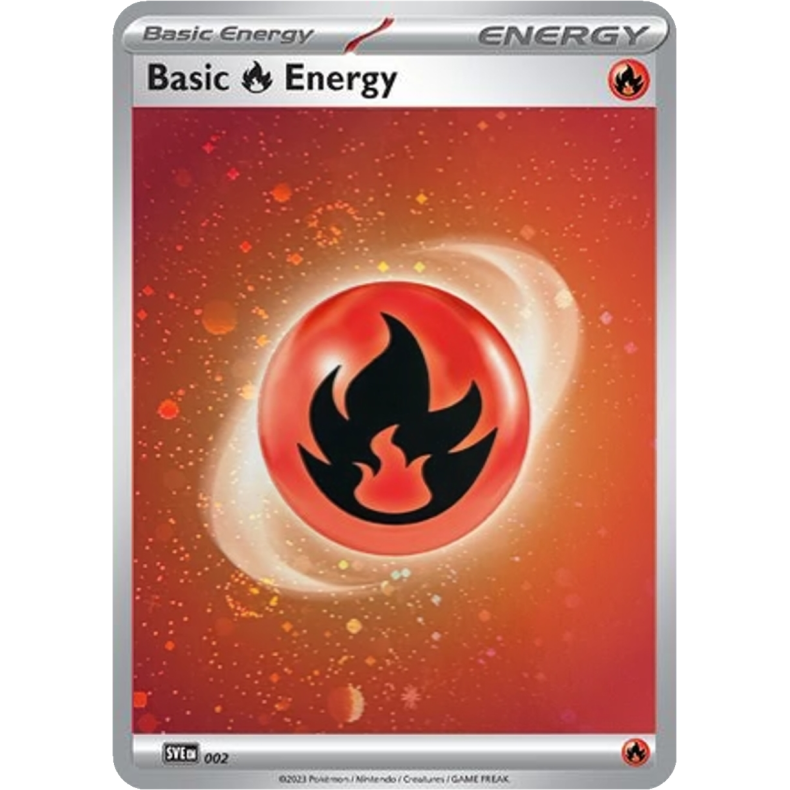 Basic Fire Energy SVE 002/008 (Cosmos Holo) - 151 Enkeltkort