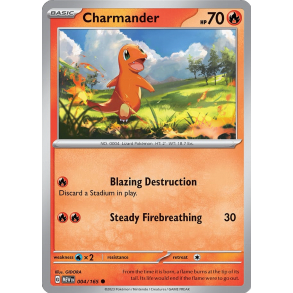 Charmander 004/165 - 151 Enkeltkort