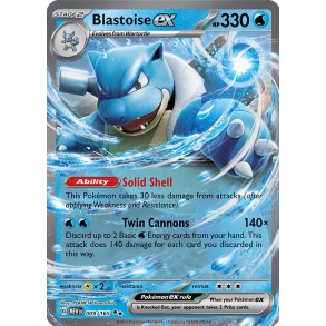 Blastoise ex 009/165 - 151 Enkeltkort