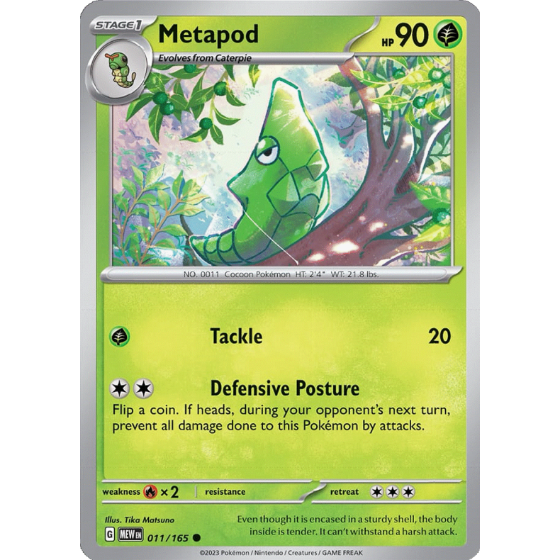 Metapod 011/165 - 151 Enkeltkort