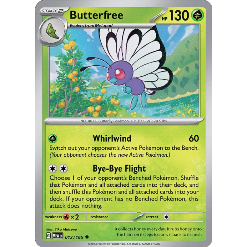 Butterfree 012/165 - 151 Enkeltkort