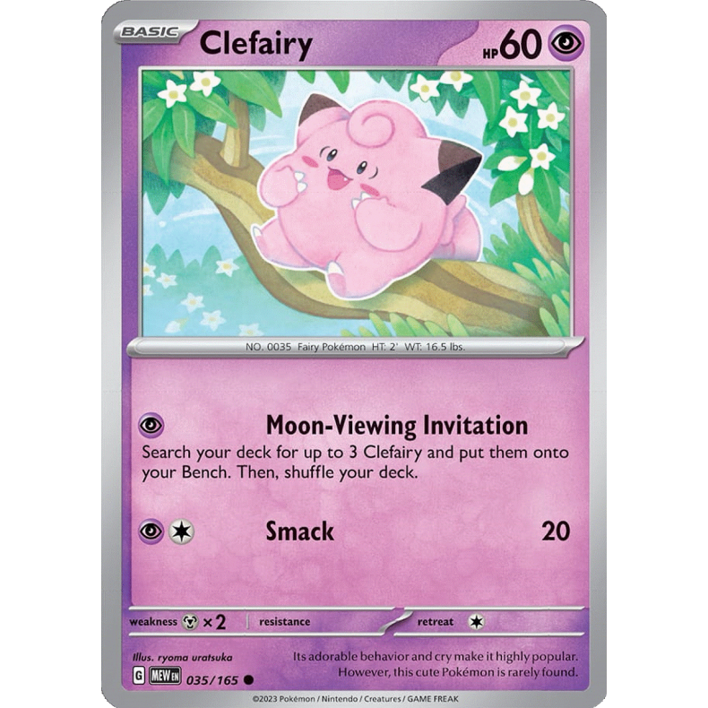 Clefairy 035/165 - 151 Enkeltkort