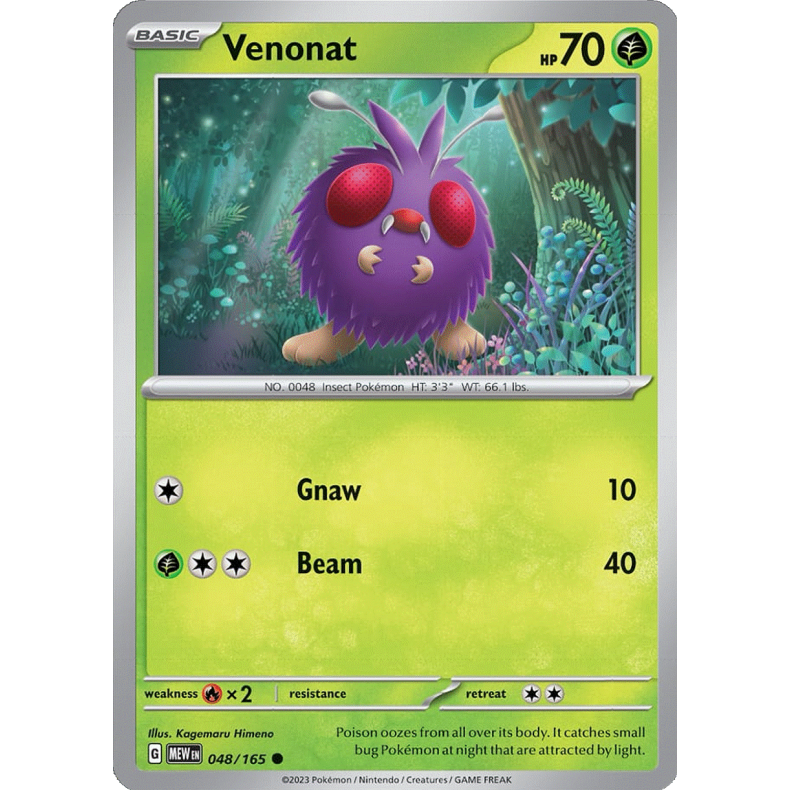 Venonat 048/165 - 151 Enkeltkort