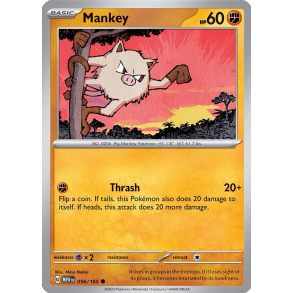 Mankey 056/165 - 151 Enkeltkort