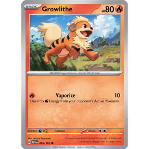 Growlithe 058/165 - 151 Enkeltkort