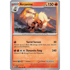Arcanine 059/165 - 151 Enkeltkort