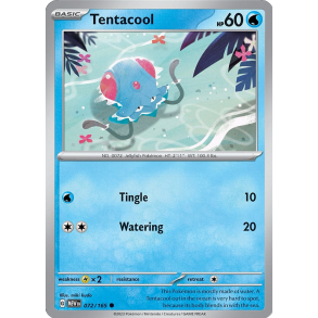 Tentacool 072/165 - 151 Enkeltkort