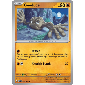 Geodude 074/165 - 151 Enkeltkort