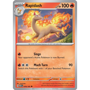 Rapidash 078/165 - 151 Enkeltkort