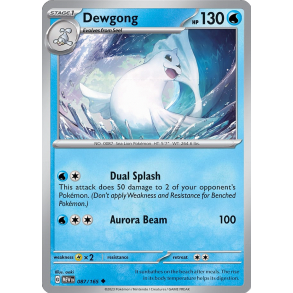 Dewgong 087/165 - 151 Enkeltkort