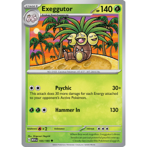 Exeggutor 103/165 - 151 Enkeltkort