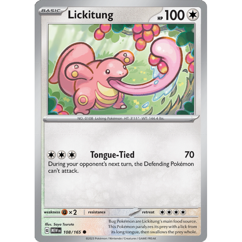 Lickitung 108/165 - 151 Enkeltkort