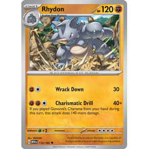 Rhydon 112/165 - 151 Enkeltkort