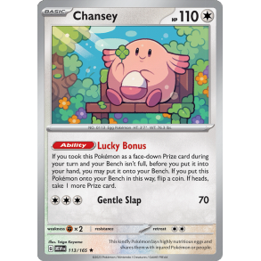 Chansey 113/165 - 151 Enkeltkort