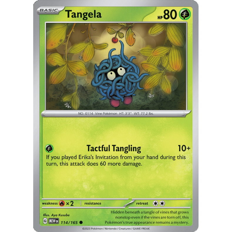 Tangela 114/165 - 151 Enkeltkort