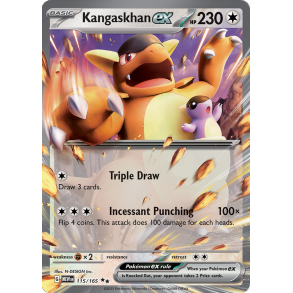 Kangaskhan ex 115/165 - 151 Enkeltkort