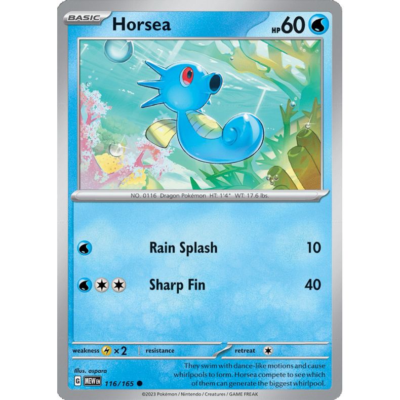 Horsea 116/165 - 151 Enkeltkort