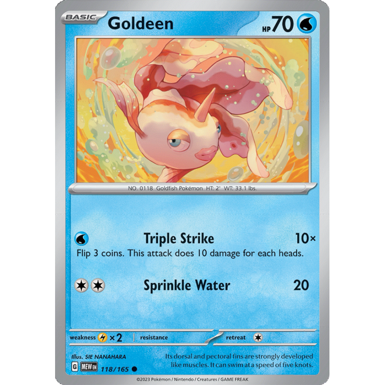 Goldeen 118/165 - 151 Enkeltkort