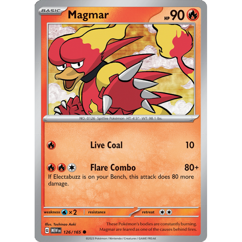 Magmar 126/165 - 151 Enkeltkort